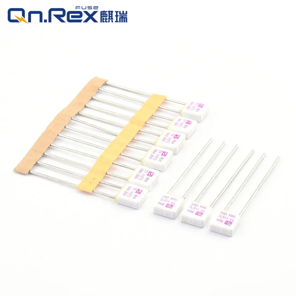 Heat Protector For Electric Industrial Home Appliance 1-40A 250V Square Ceramic Thermal Fuse