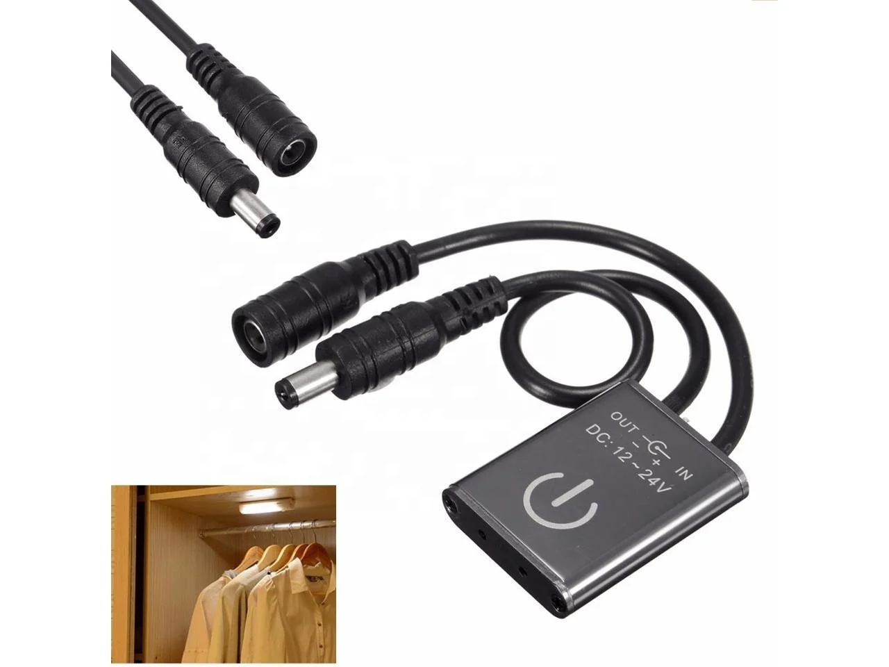 BS011 LED Light Strip Lamp Wardrobe Switch Home Lighting Infrared Sensor 12V, IR Sensor Switch Metal Hall Sensor