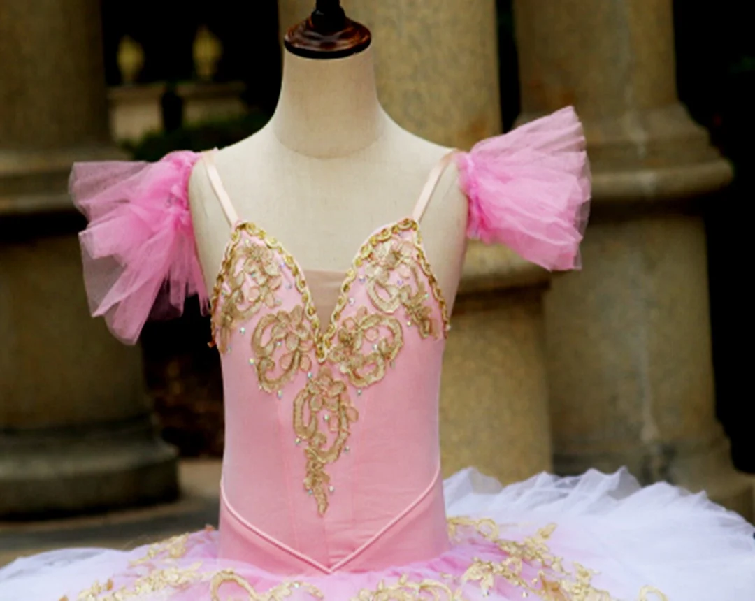 New Pink leotard design girls Professional ballet tutu skirt dance wear tutu custom design   .New--56