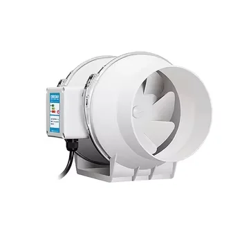 Full plastic in line duct fan ventilating fan strong power ventilation exhaust fan