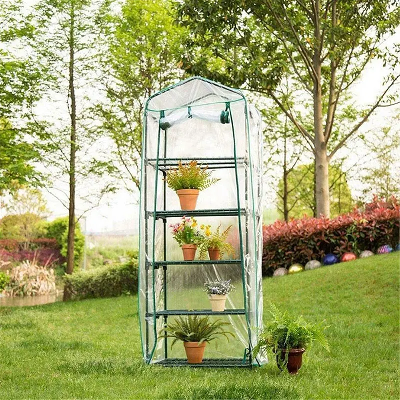 
Wholesale outdoor portable pvc mini garden greenhouse 5 tier winter garden flower greenhouse for garden plant 