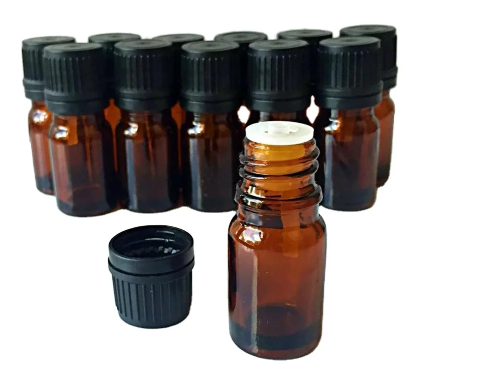 18mm euro dropper, black white tamper evident screw cap 5ml dropper 10ml 15ml essential oil amber glass bottle