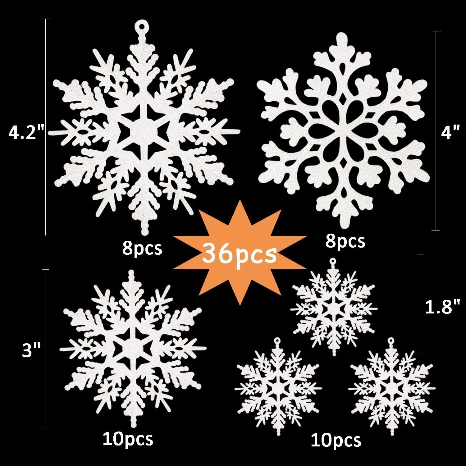 Factory Custom Design Soft Wool Felt White Fabric Snowflake-Shaped Christmas Tree/Room Ornament for Hanging Decoration