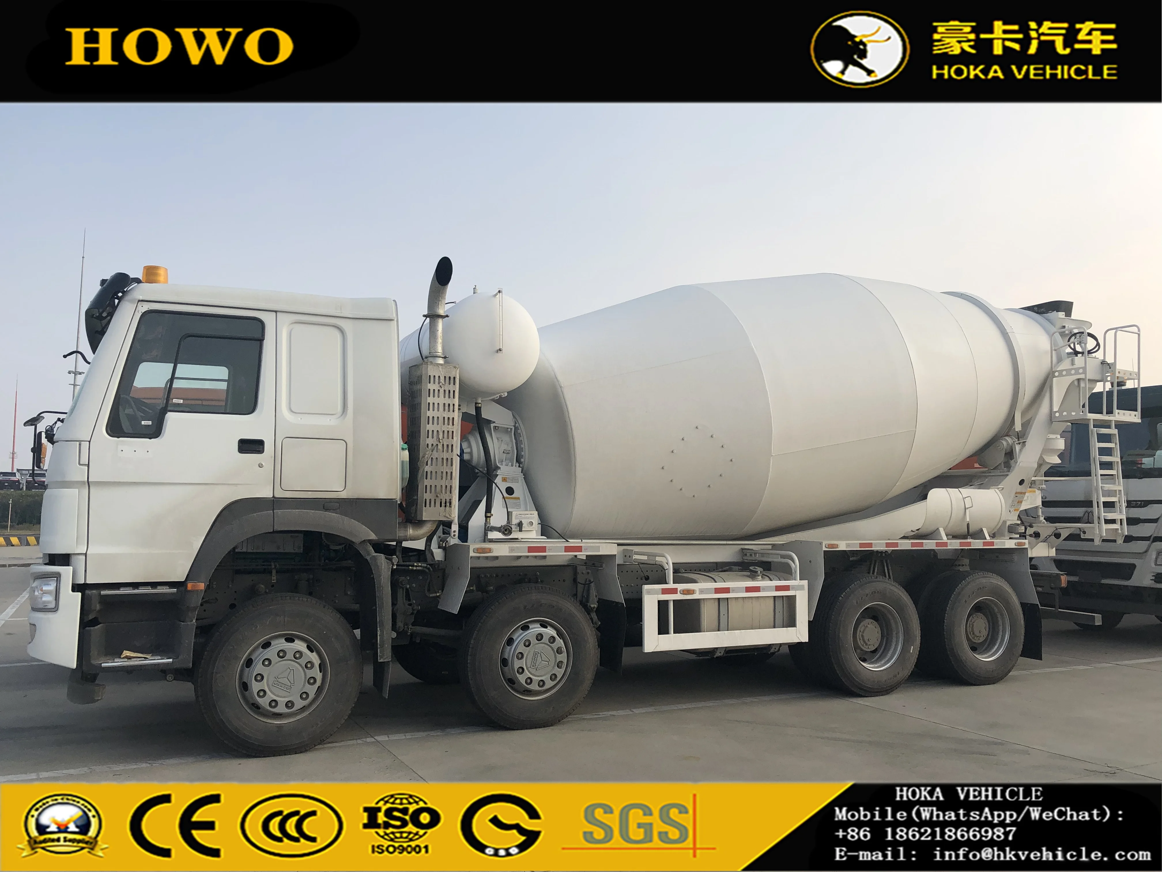  SINOTRUK HOWO 8X4 371HP 14CBM Бетономешалка для правшей