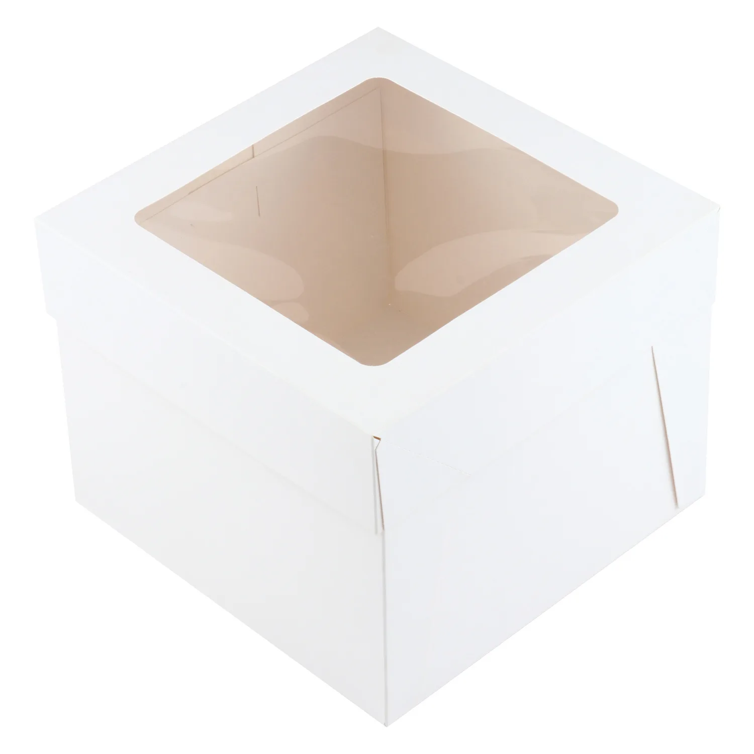 High quality cake packaging box candy paper box Birthday Dessert Containers Collapsible Food Grade Cake Boxes With Window