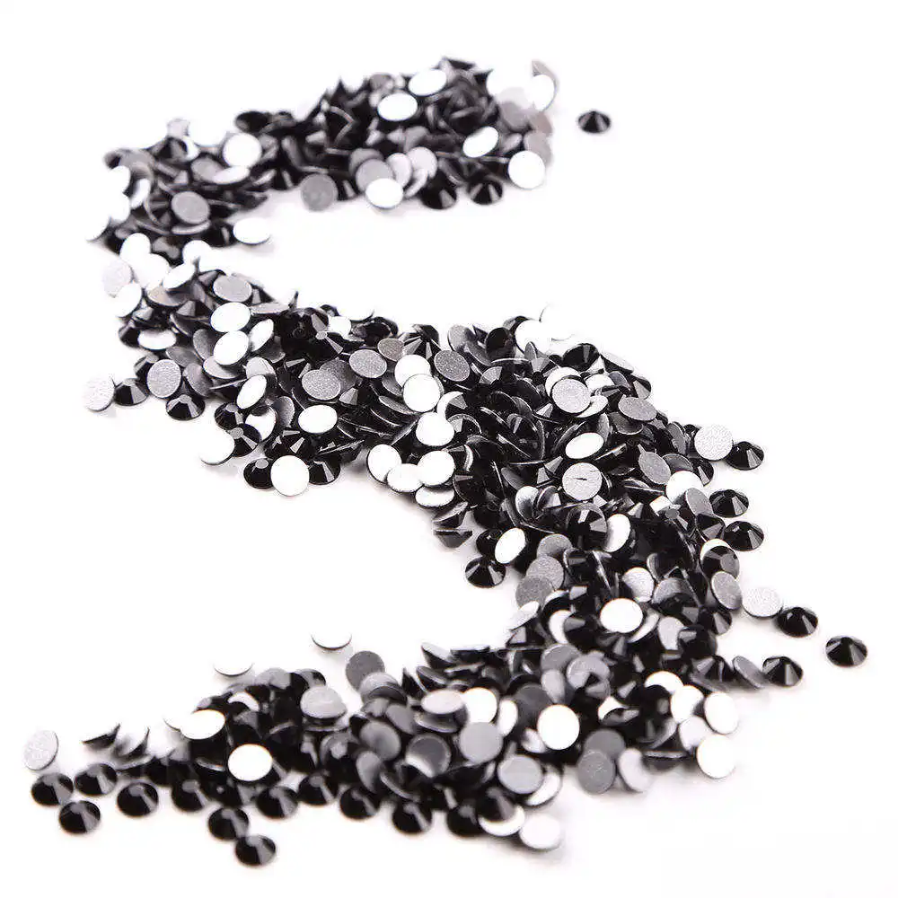Honor of crystal ss10 High Quality Dark Hotfix Flat Back Nail Rhinestone For Nails DIY