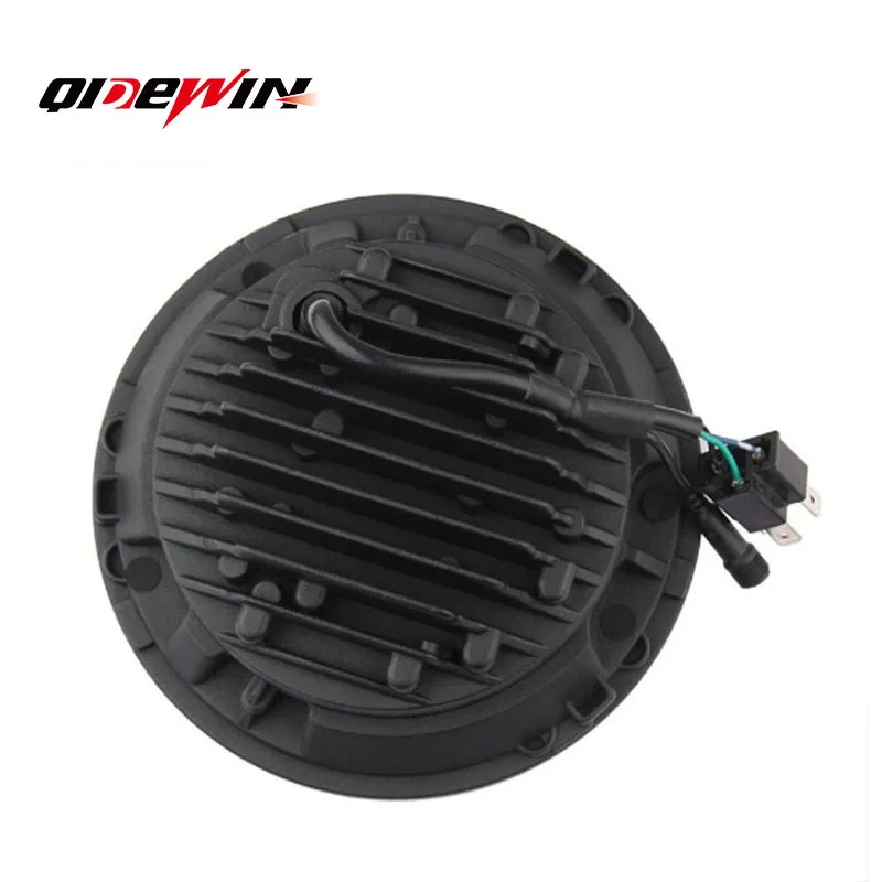 7inch led headlight Angel Eyes RGB Motorcycle Headlight with Hi/Lo Beam Projector Round For Ladas Niva 4X4 Uaz Hunter Hummer