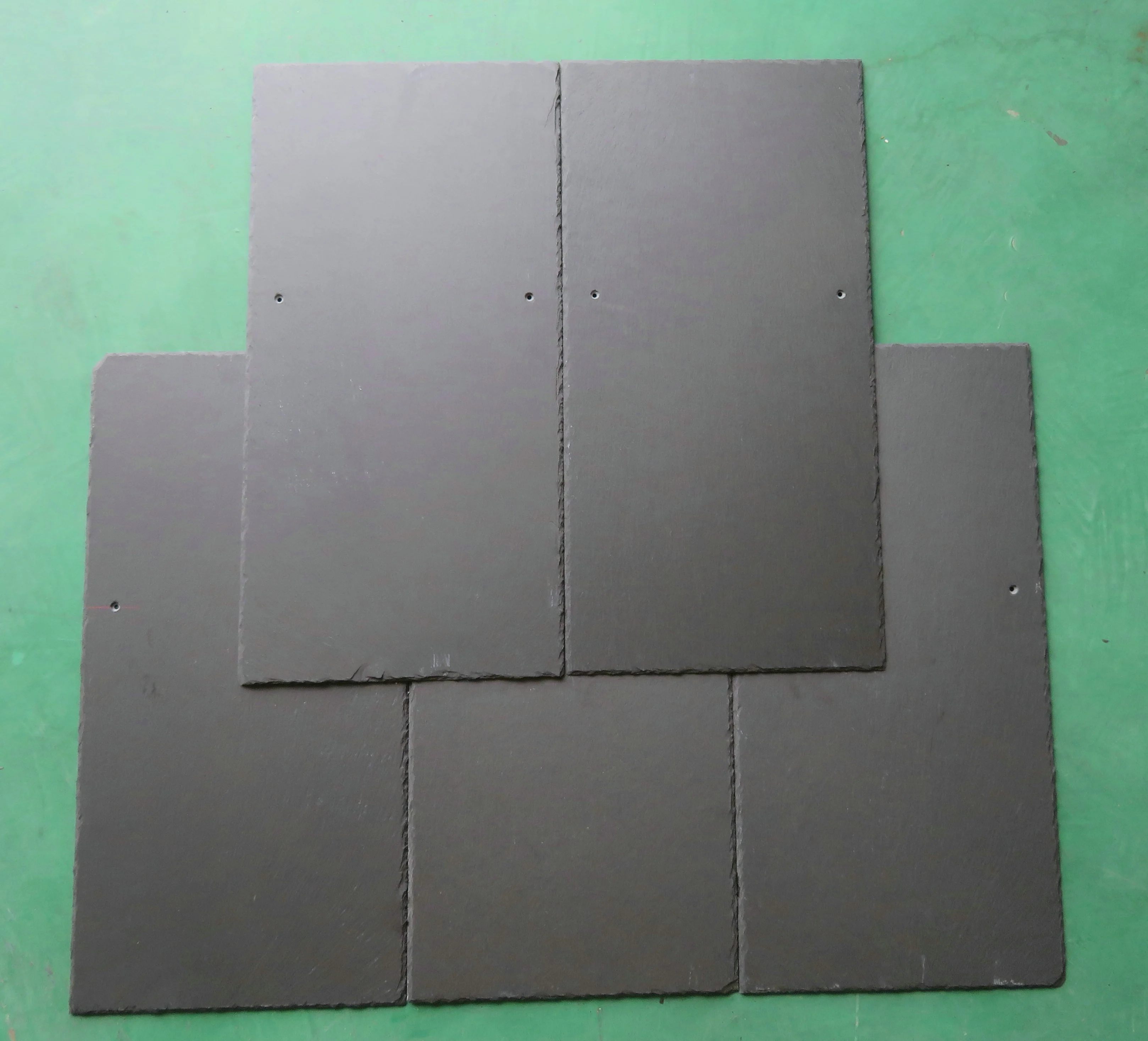 High calcium black slate roofing tiles rectangle 600x300mm