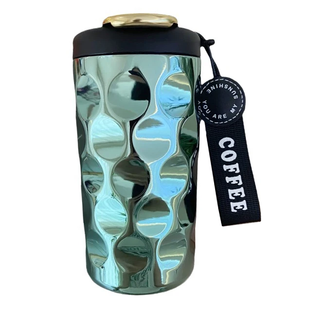 Best Price 410ml Portable Insulated Stainless Steel Thermos Ceramic Iiner Coffee Mug/Cup with HD Intelligent Temperature Display