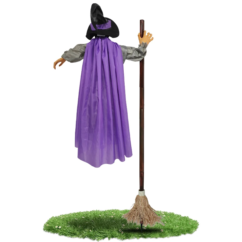 Custom Halloween Carnival Masquerade Costumes Scary Broom Witch Cloak Funny Horror Halloween Christmas Party Costumes