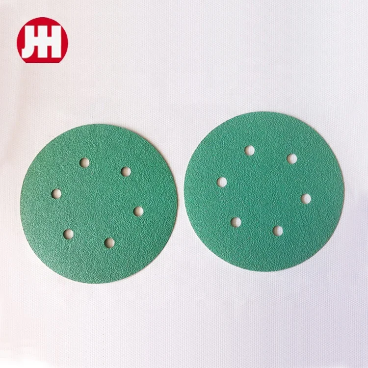 Round shape Sand paper Abrasive sanding disc 5 inch 8 holes for wood and car polishing Aluminium Oxide circle sanding disc
