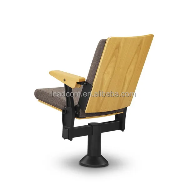 Leadcom folding fabric retractable education school church stadium seat auditorium chair Telescopic Seating