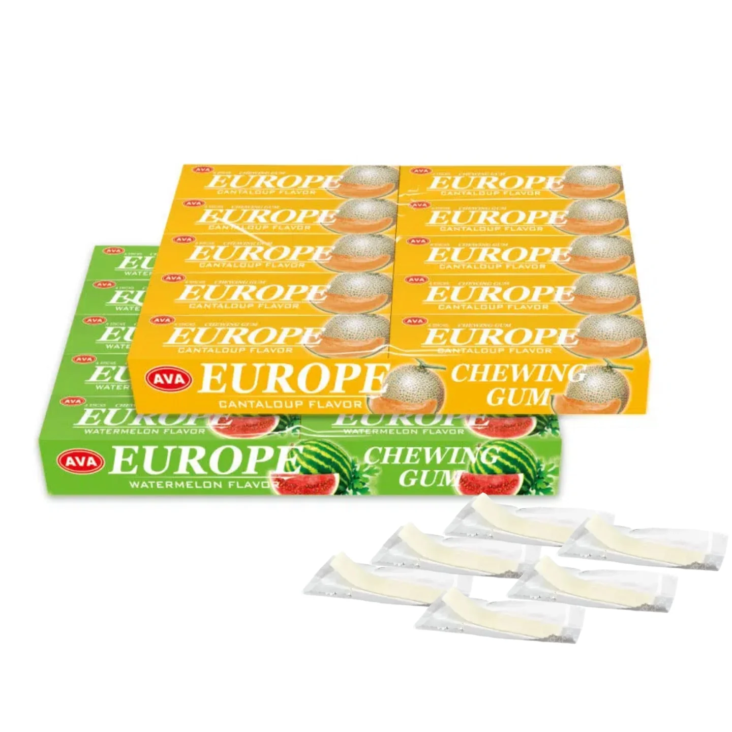 Оптовая продажа настраиваемая жевательная резинка дешевый микс фруктовых ароматов включая арбуз для свежего дыхания Леденцы с фруктовым вкусом
