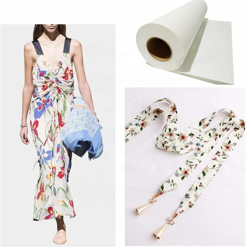 Various sizes 35g-100g sublimation paper rolls Epson inkjet printer heat transfer paper for clothes