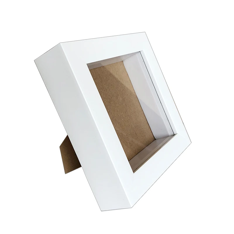 wholesale picture flowers specimen  white shadow box frame 10x10 5x7 11x14
