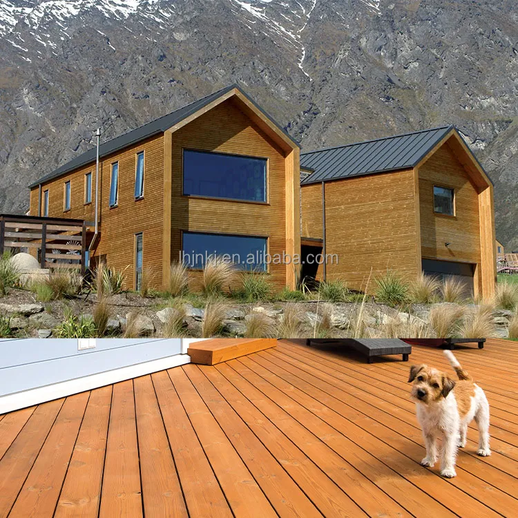 Durable Solid thermowood Boards Decoration For Outdoor Floor