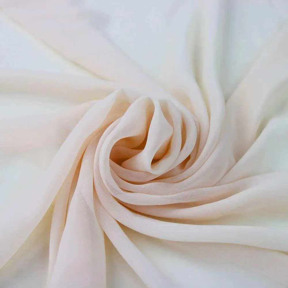 Polyester Sheer Voile Silk And Soft Chiffon Fabric  High Quality curtain fabric for for wedding living room