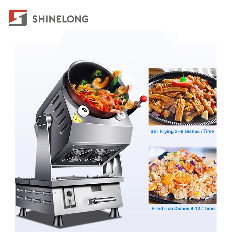 Shinelong вращающийся умный робот плита Wok шеф-повар автоматическая машина для приготовления пищи Ресторан жареный рис