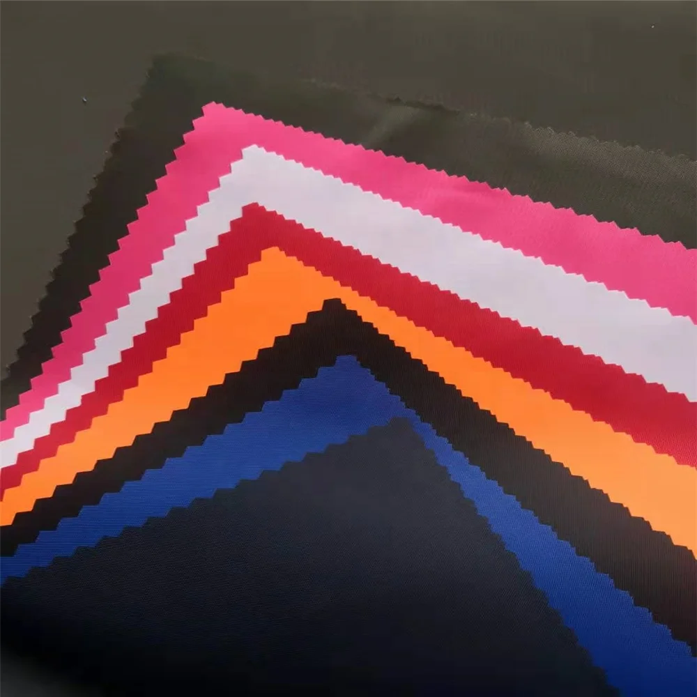 
polyester waterproof raincoat fabric/190T 0.18mm pvc coated taffeta fabric 