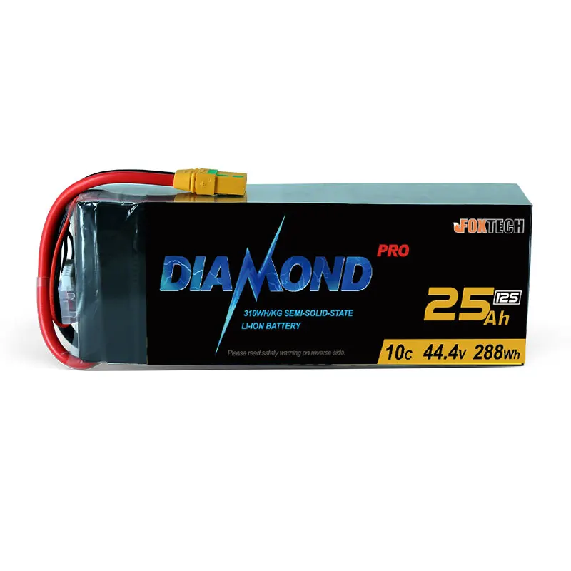 Custom Diamond Pro 310wh/kg Series 6S 12S 14S 22000mAh 25000mAh 30000mAh 33000mAh Semi Solid State Batteries Li-ion Battery Pack