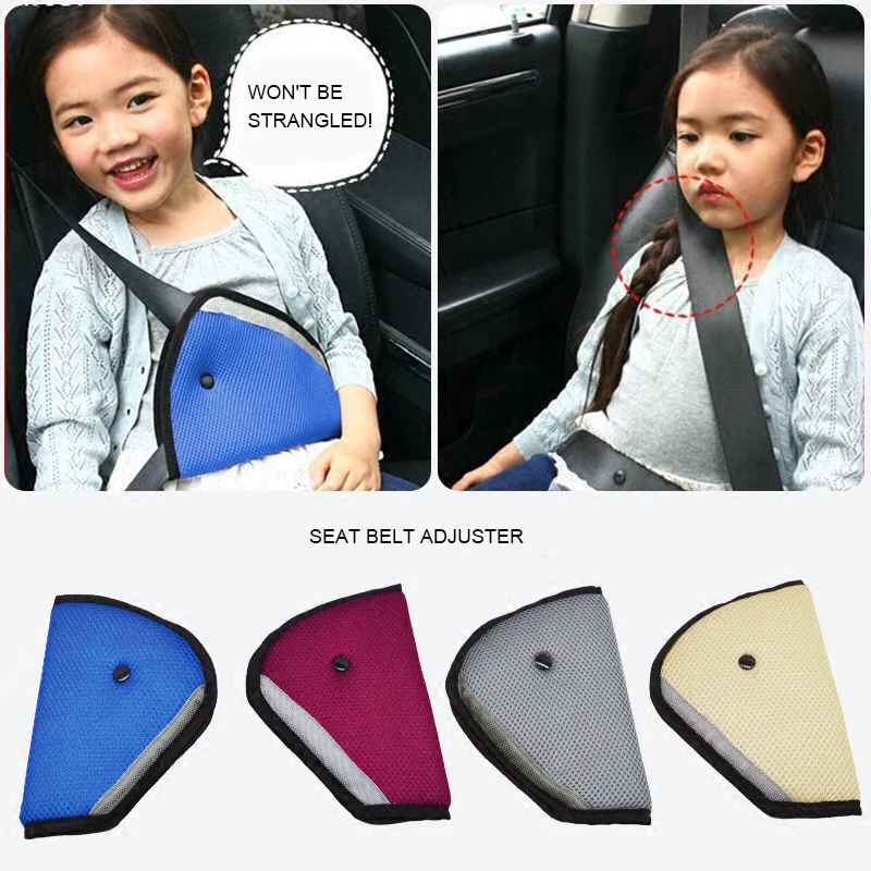 Оптовая продажа, высококачественный автомобильный ремень безопасности, защита для детей, универсальный треугольный фиксатор, регулирующий ремень безопасности для детей