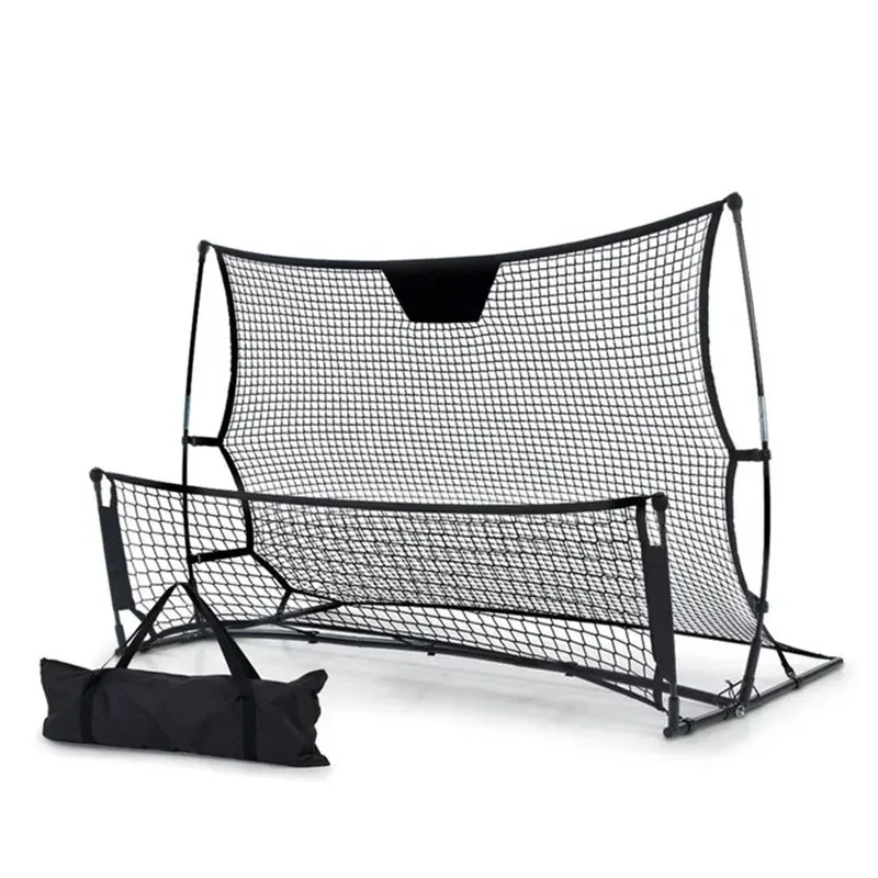 2-in-1 Soccer Training Equipment -Portable Soccer Rebounder, Dual Side for Team or Solo Soccer Training