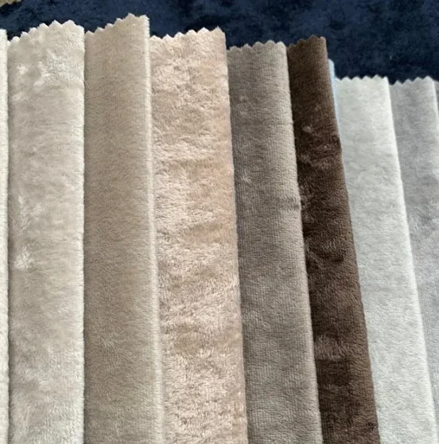 Wholesale Home Textile Pure Patterned Products Upholstery Holland Velvet Fabric for Sofa