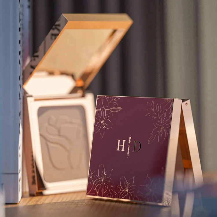 Hot Sale Mini Single Custom Empty Eyeshadow Case Powder Case For Blush,wholesale custom square luxury compact powder case