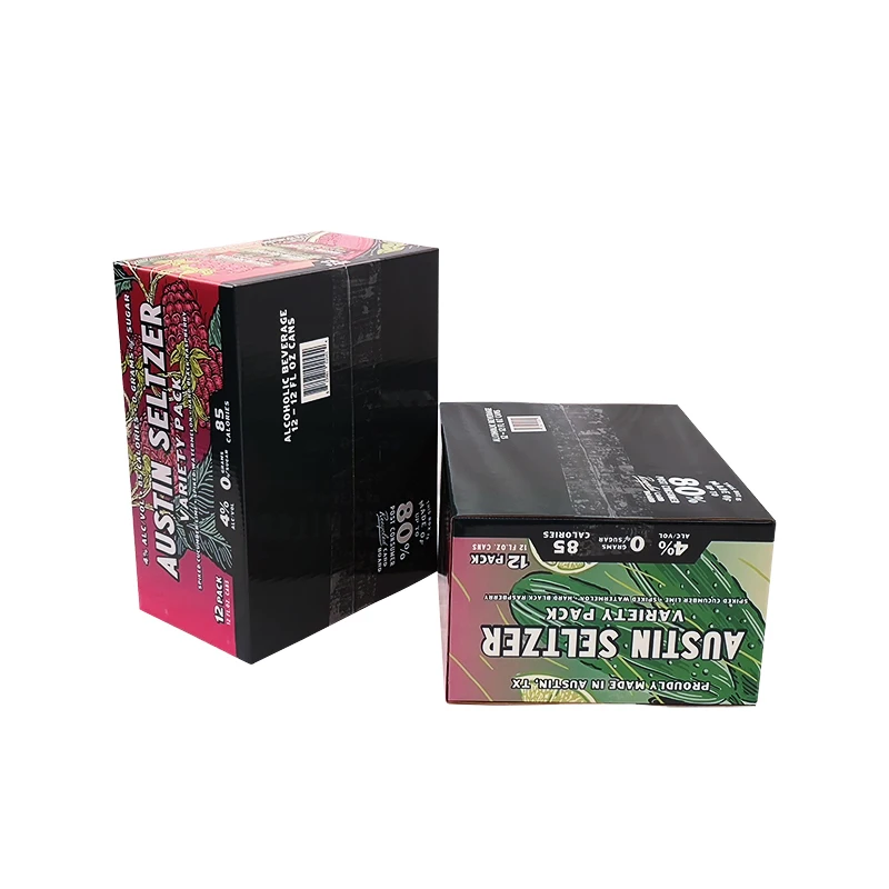 Manufacturer Custom Premium Flat Color Printed Cardboard Paper Corrugated Box Juice Packaging Carton