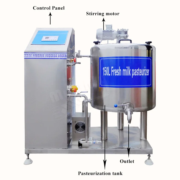 MY Raw Milk Homogenizer Pasteurization Fermentation Tank 500 Liter Pasteurizer
