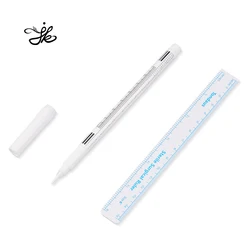 Medical Permanent Makeup Marker Pen With Ruler Professional Surgical Use Skin Marker