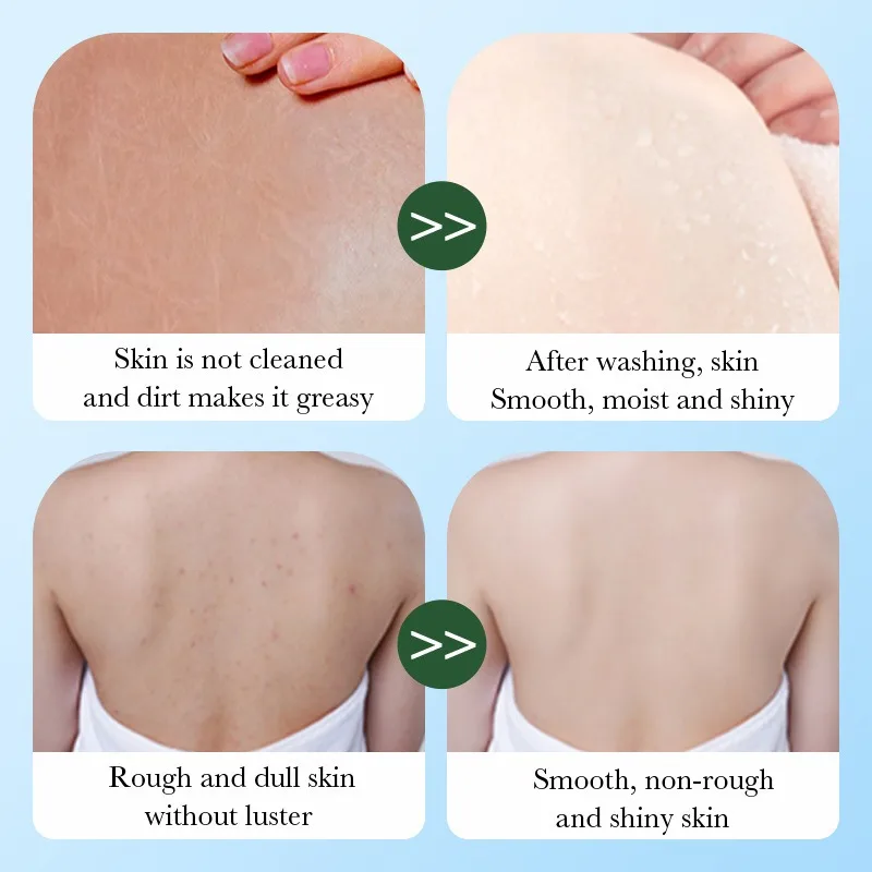 Wholesale Avocado Herbal Body Wash Moisturizing 400ml Gently Peeling Exfoliating and Whitening Bath Shower Gel for Body Care