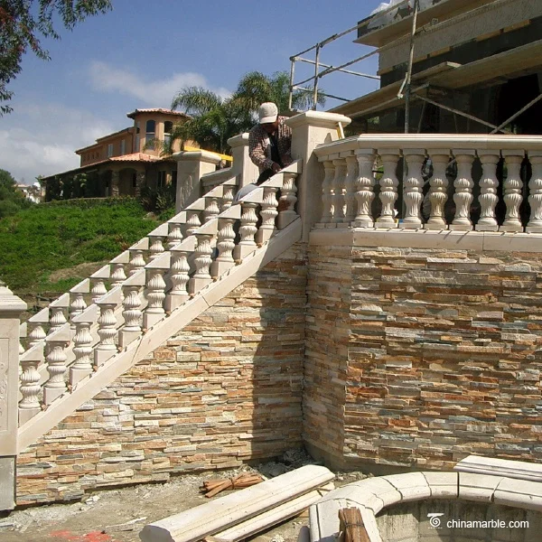 Balcony Marble Stone Staircase Balustrade