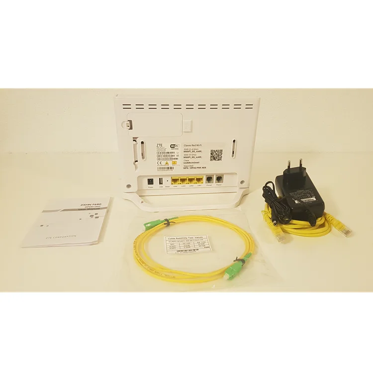 
ZTE F680 FTTH GPON ONU Dual Band wifi Concurrent 11ac Advanced with 1 Year Warranty 