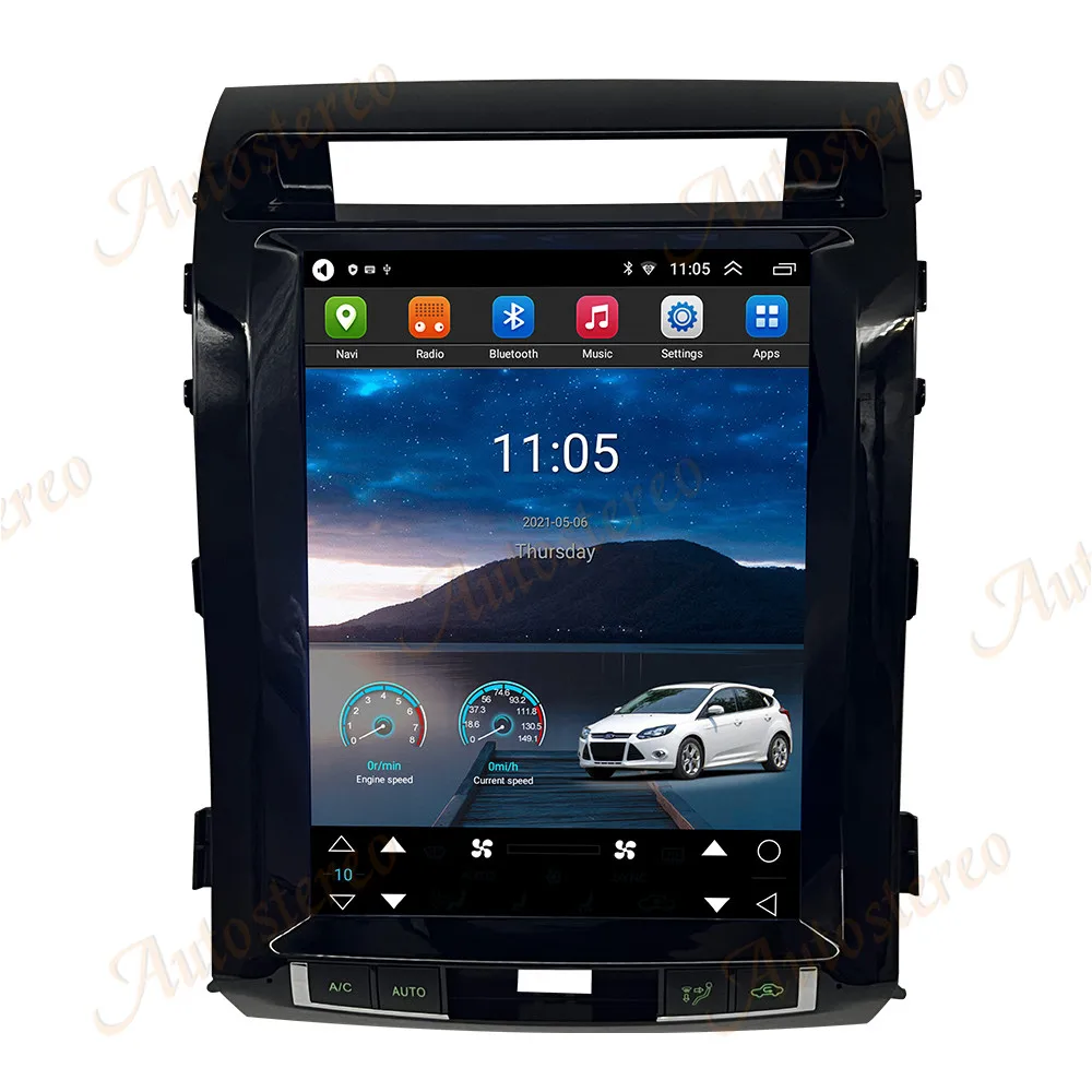 12.1 Inch Carplay For Toyota Cruiser 2008-2015 Ultra Thin Car Radio Multimedia Auto Wireless HD Touch Screen GPS Navig Head Unit