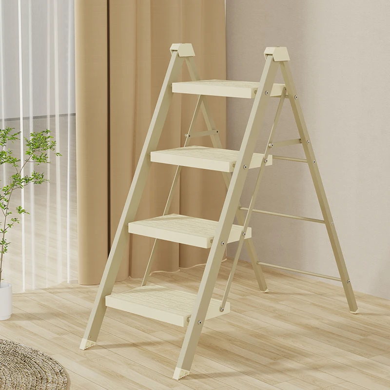 Kangyale Factory Wholesale Folding Ladder 2 Step Iron Ladder Stool Indoor Folding Stairs