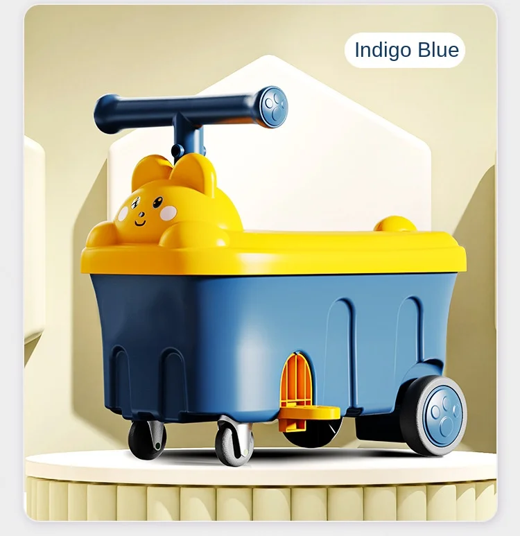 New baby scooter four wheels can sit human boy and girl baby sliding trolley storage box yo-yo scooter sliding scooter