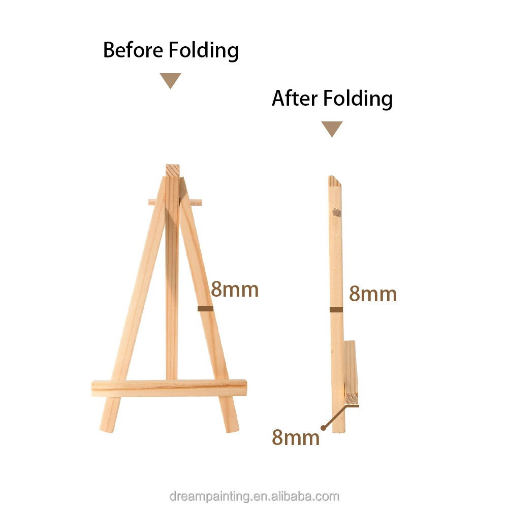 Mini Easels 7*12.5/8*15/9*16CM Desktop Wooden Easel Art Photo Display Stand for Kids painting wholesale