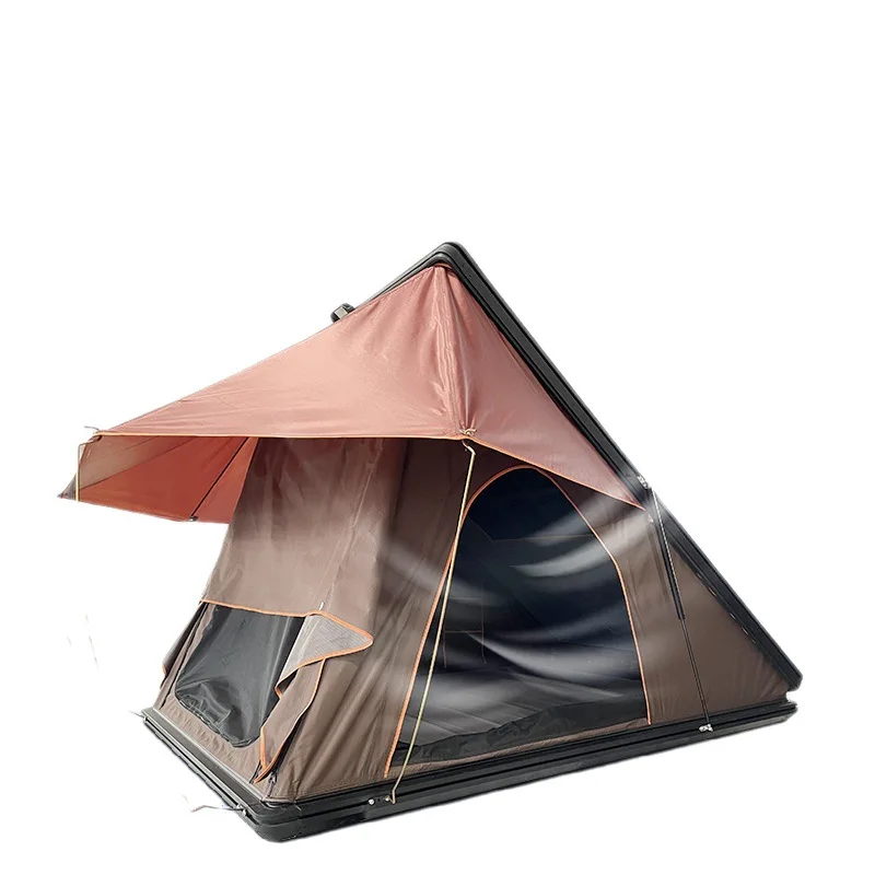 Foldable car roof tent supports three people suitable for SUV