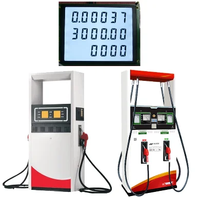 LCD modules display 7 segment COB LCM for fuel dispenser blue grey amber customizable