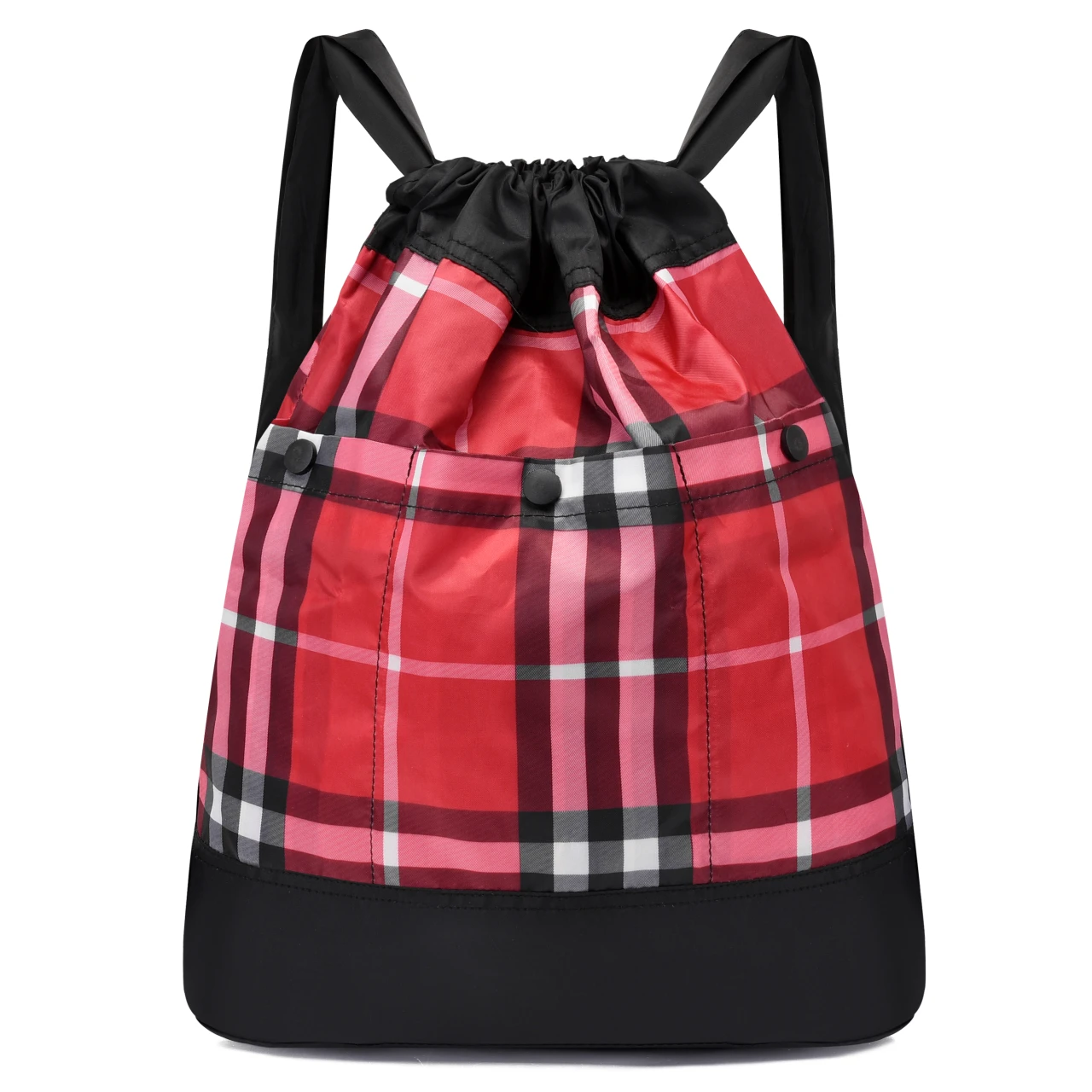 Fashionable Quality Girls School Backbag Women Grid Pattern Sport Backpack Bags