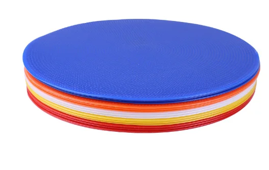 Sports Dots Agility Training 19cm Flat Disc Cones Non Slip Rubber Flat Cones Agility Dots Agility Markers