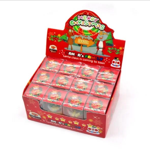 New design school stationery items list candy color animal cute erasers 4pcs/set cartoon shaped eraser