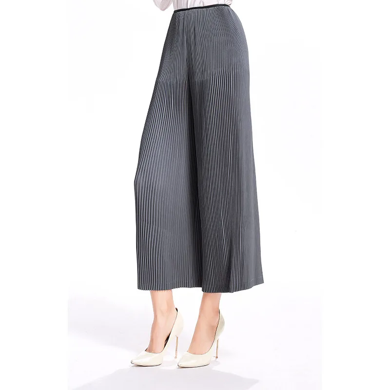 Latest design Fashion comfortable texture wide leg casual yoga Pleated Pants