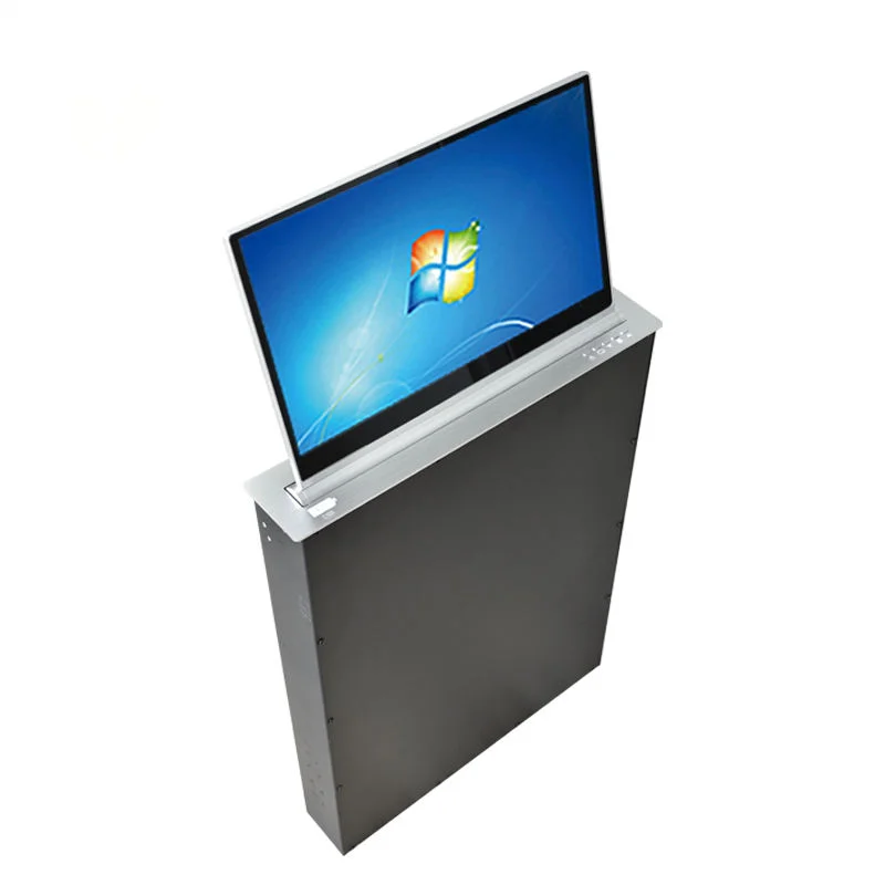 Junnan Motorized Touch Screen Lcd Lift With Conference Pc Monitor With Back Screen Lcd Monitor