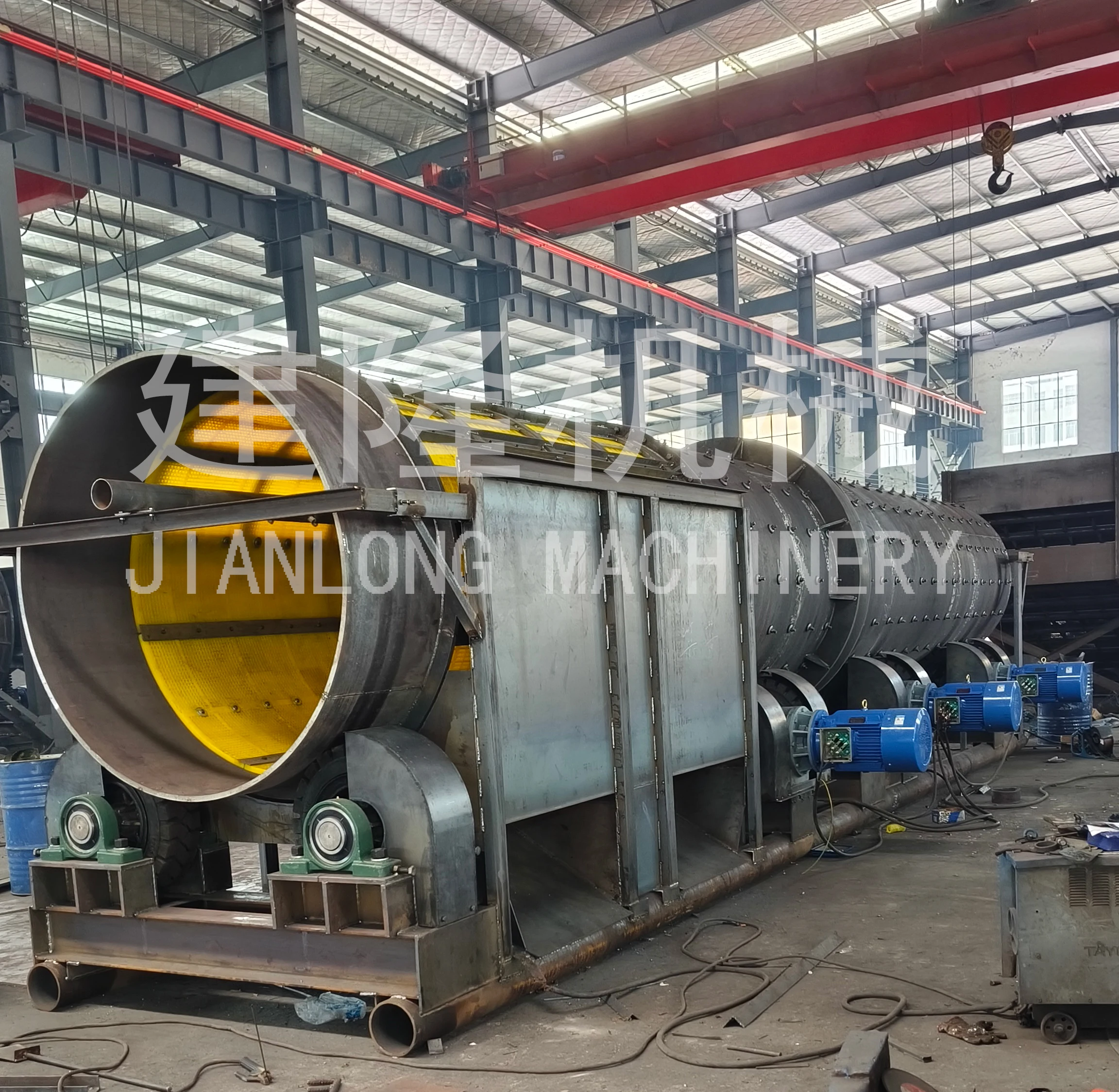 Rotary Drum Scrubber for Washing Clay from Minerals Sand Waste