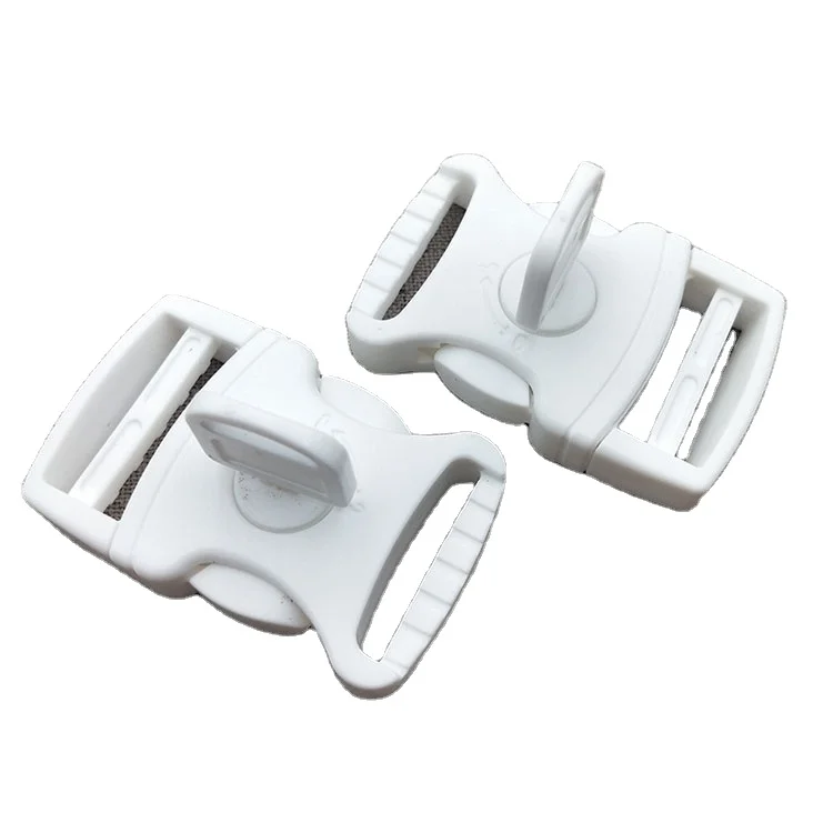 New arrival DIY Plastic buckles for backpacks white color new design plastic belt buckle with lock