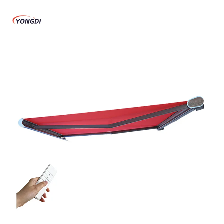 Motor cassette electric design home door fabric patio aluminum outdoor retractable canopy awning