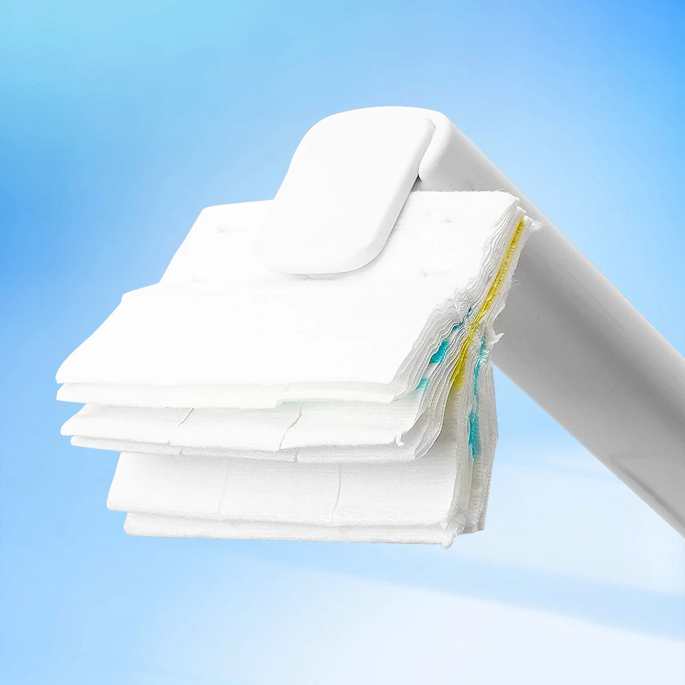 Disposable Toilet Brush Bathroom Toilet Brush Toilet Fusible Brush Set with Sponge