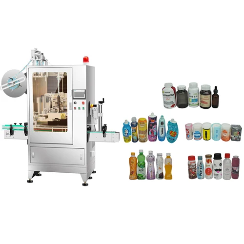 Liquor Bottele Sleeve Labeling Machine Round Bottle Sleeve Label Shrinking equipment
